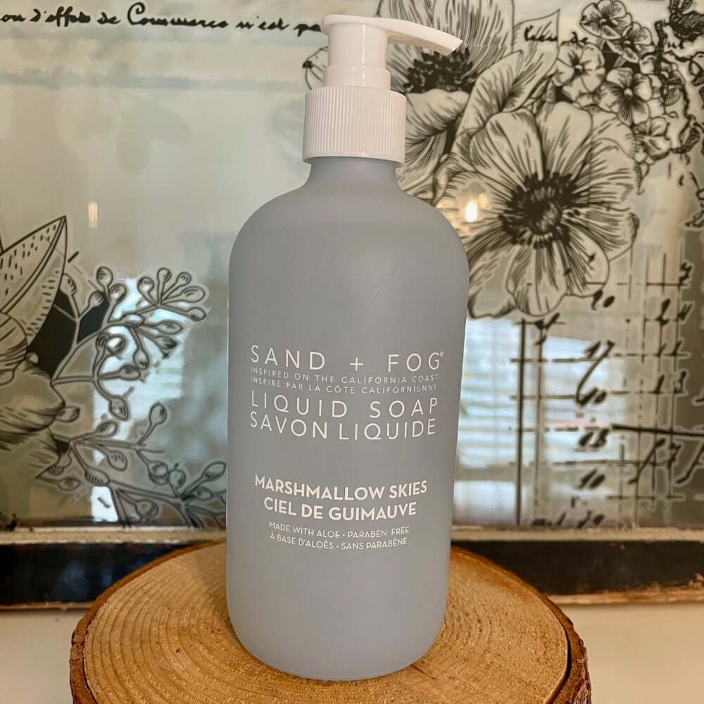 NEW Sand + Fog Marshmallow Skies Liquid Soap 15.7 Ounce Bottle with Pump